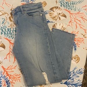 Gap Distressed Cropped Jeans